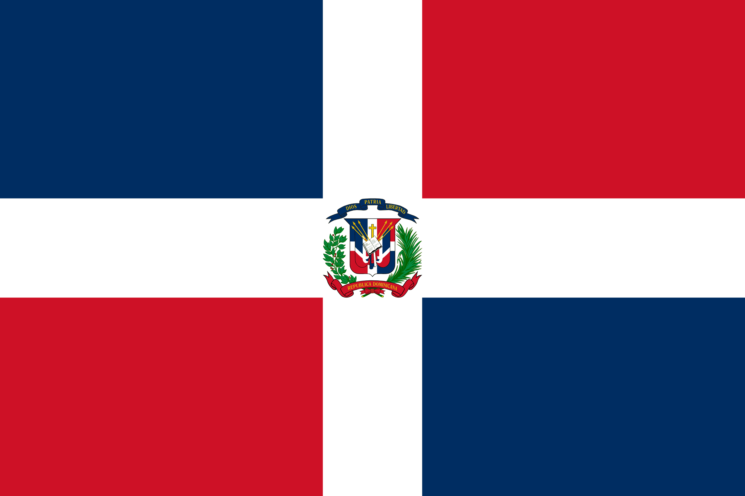 Flagge von Dominikanische Republik