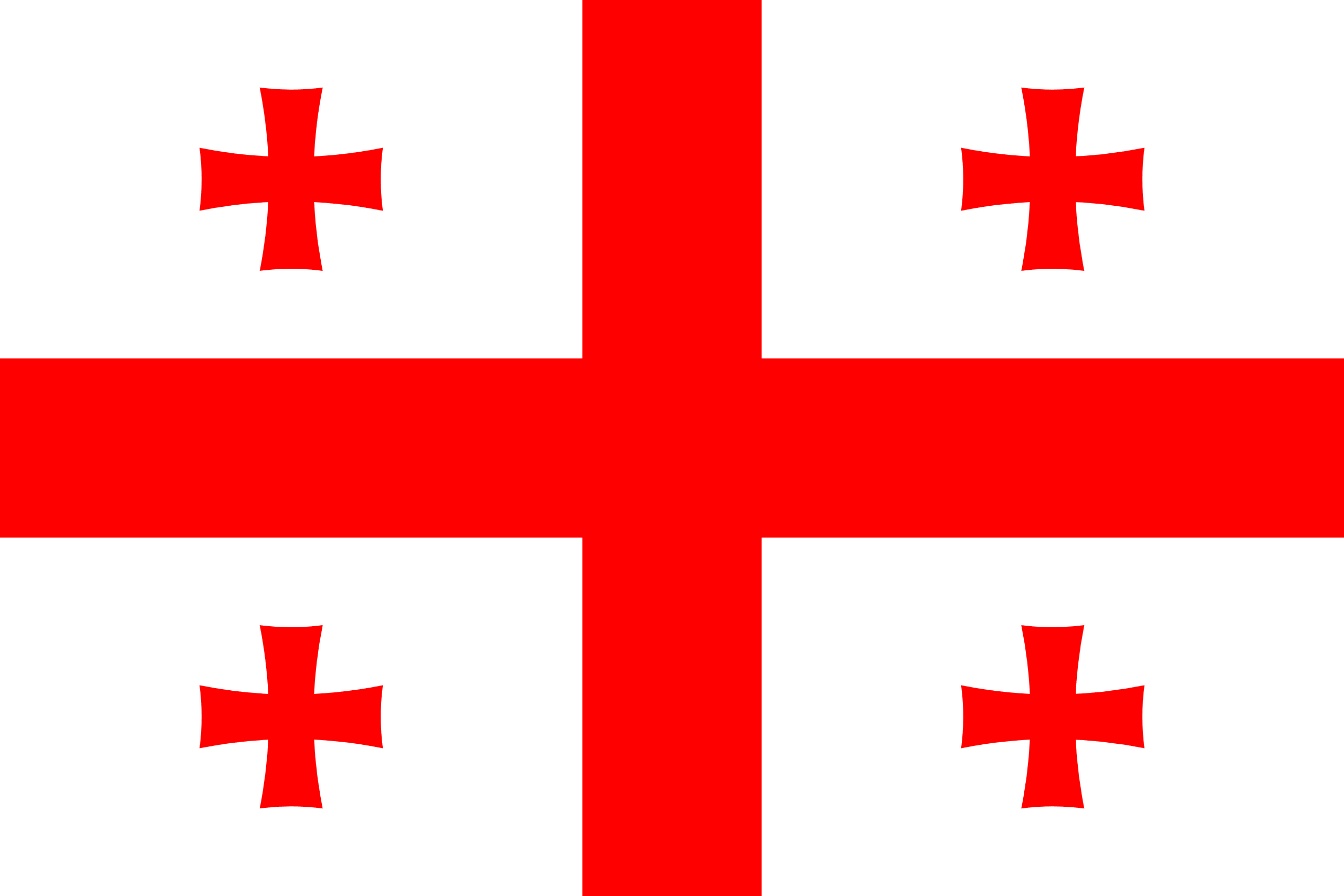 Flagge von Südossetien