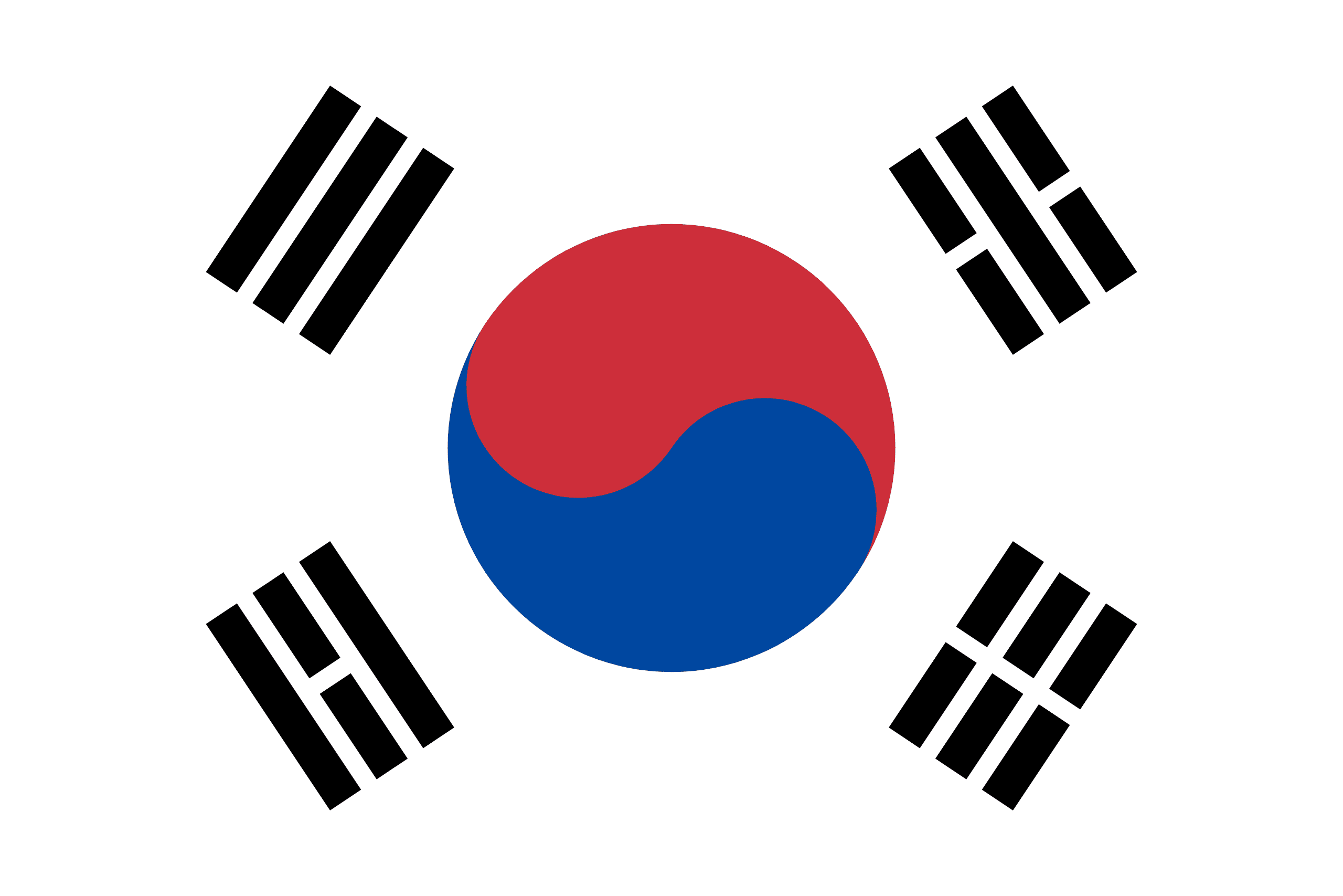 Flagge von Korea, Süd