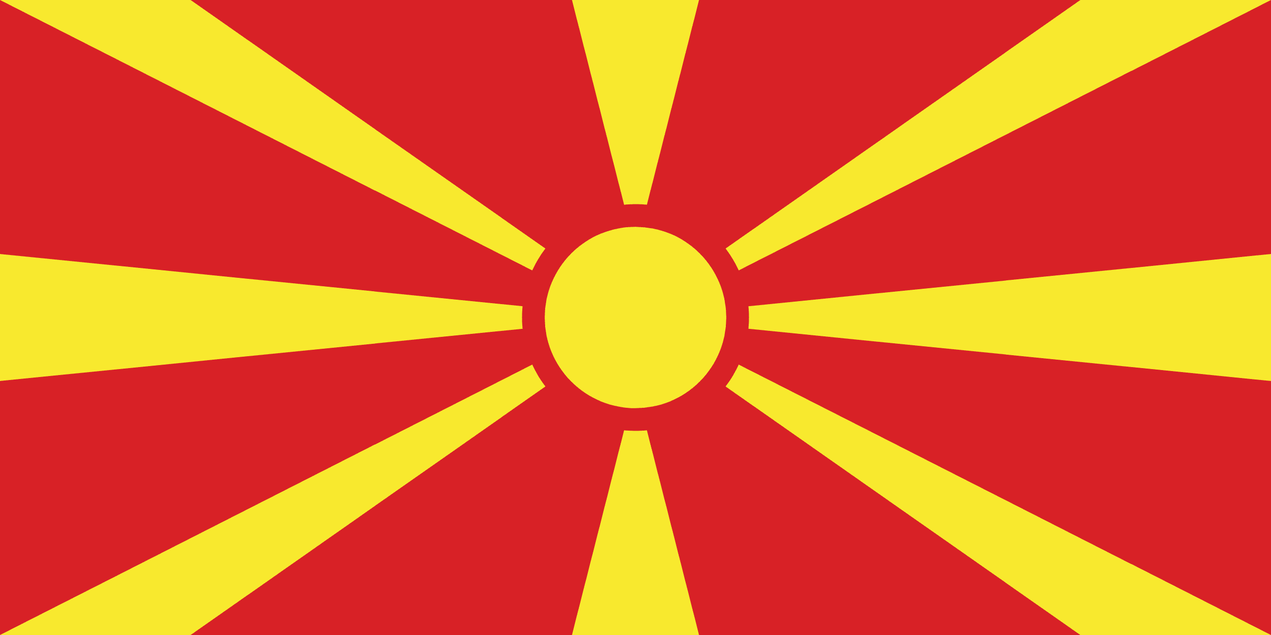 Flagge von Nordmazedonien