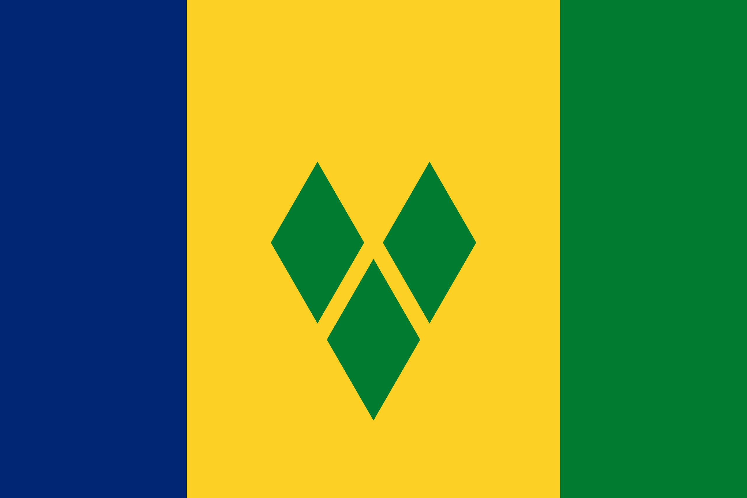 Flagge von St. Vincent und die Grenadinen